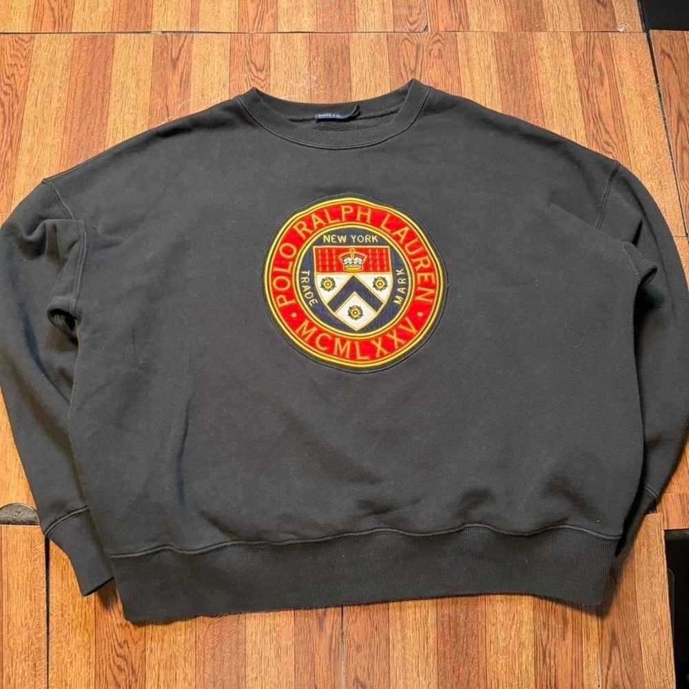 Polo Ralph Lauren‎ Women's Black New York Crest Sweatshirt Large